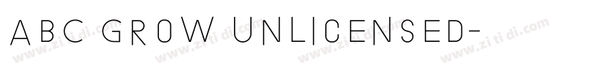 ABC Grow Unlicensed字体转换